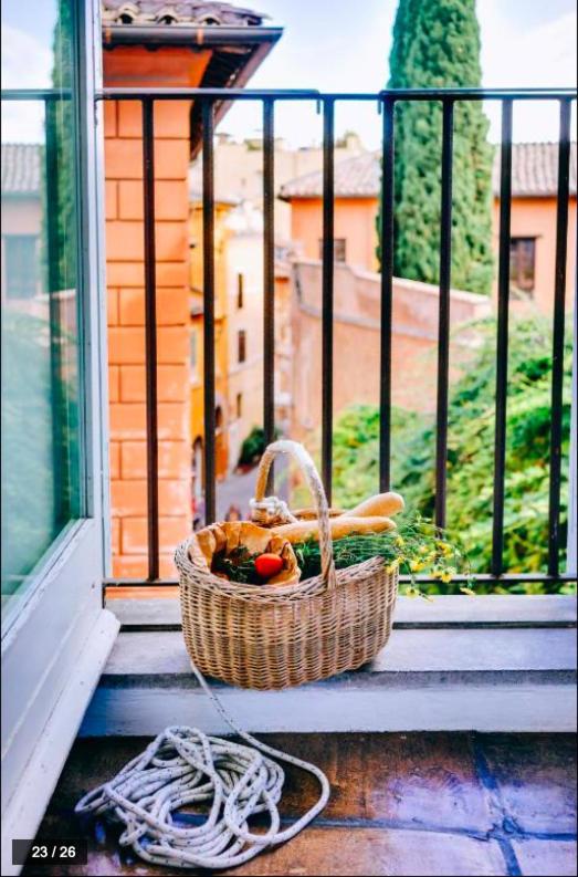 Luxury Art Apartment In Trastevere With Terrace Rom Exterior foto