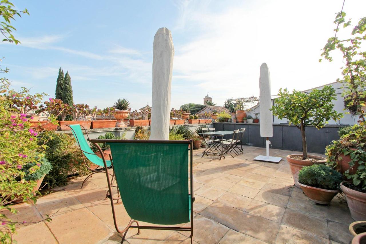 Luxury Art Apartment In Trastevere With Terrace Rom Exterior foto